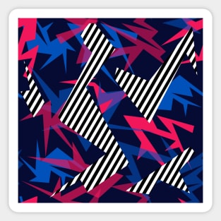 Geometrical shapes abstract pattern Sticker